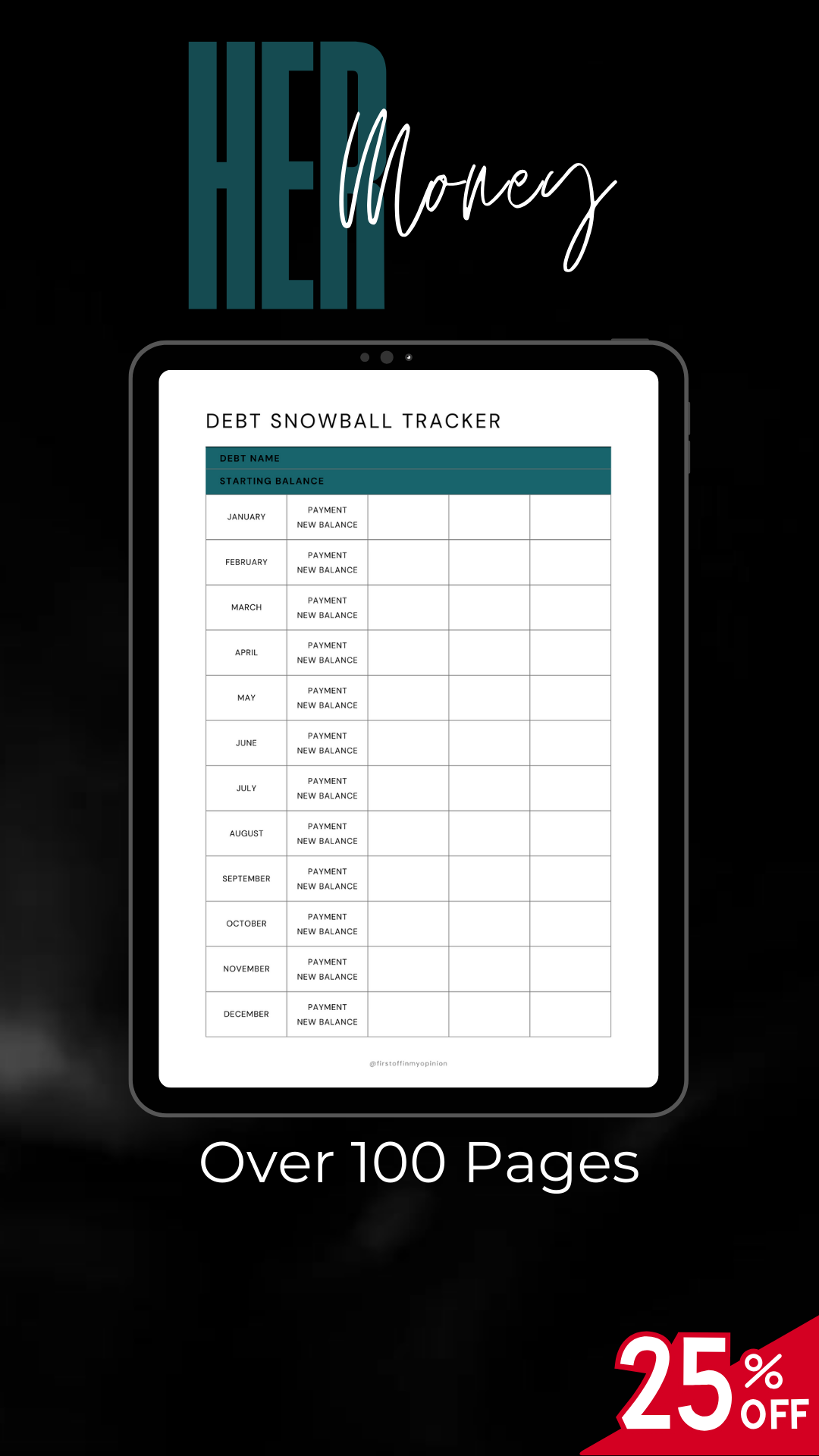 Her Money Digital Budget Planner