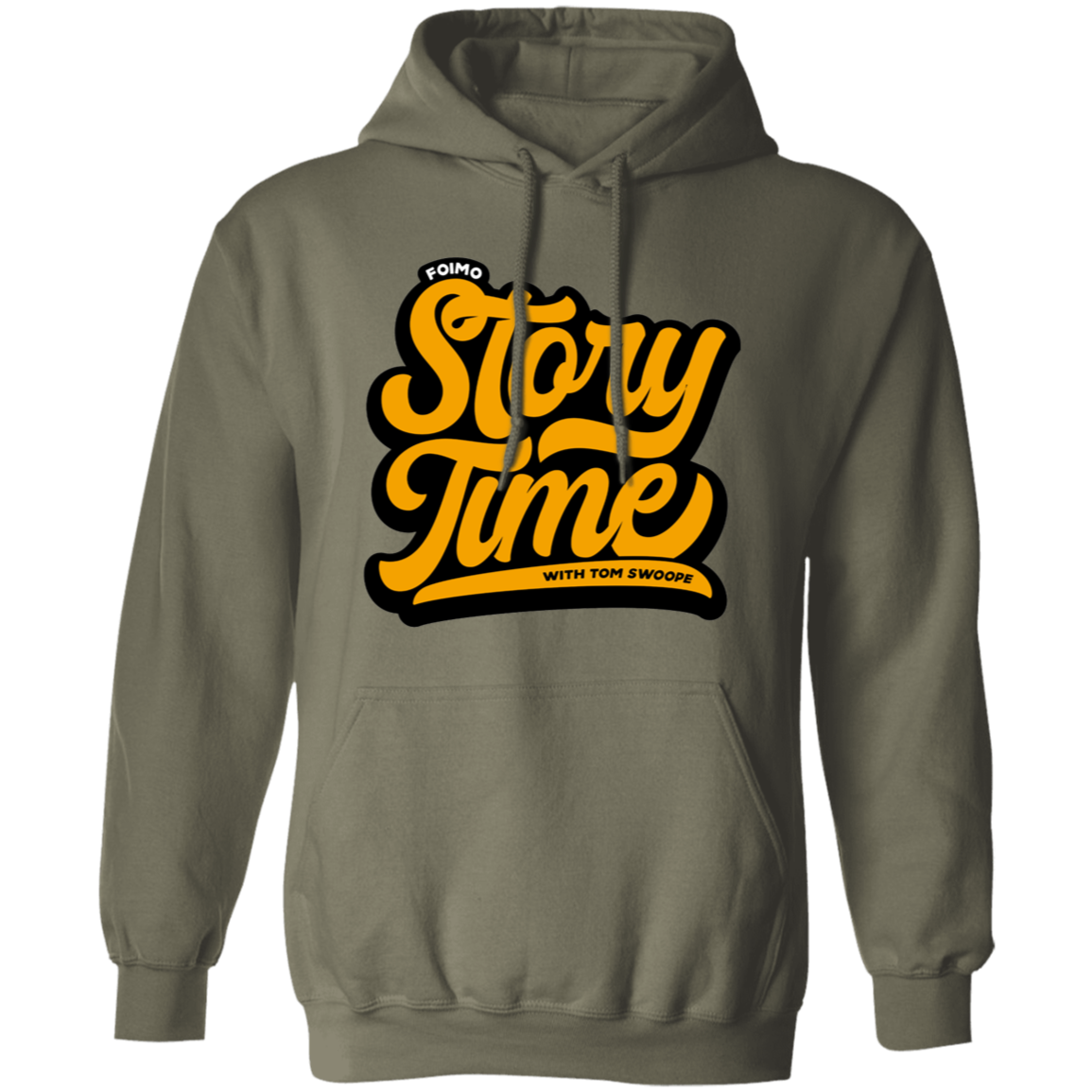 Story Time Pullover Hoodie (Orange)