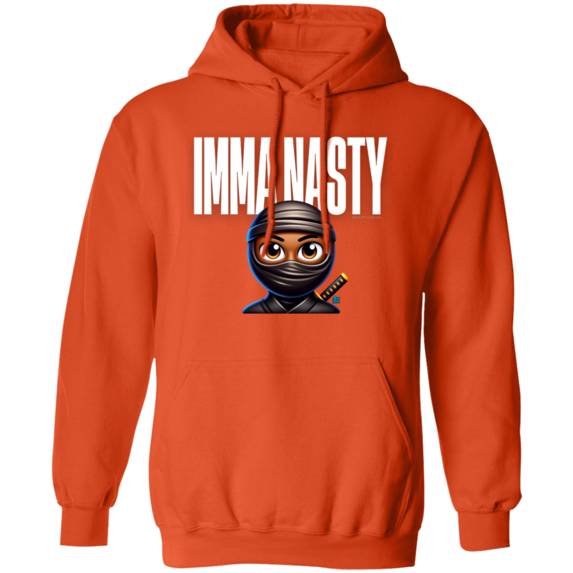 Imma Nasty Ninja (White) Hoodie