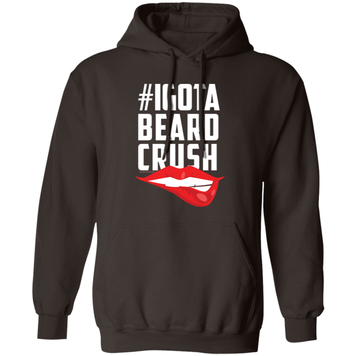 I Got A Beard Crush Pullover Hoodie (White)