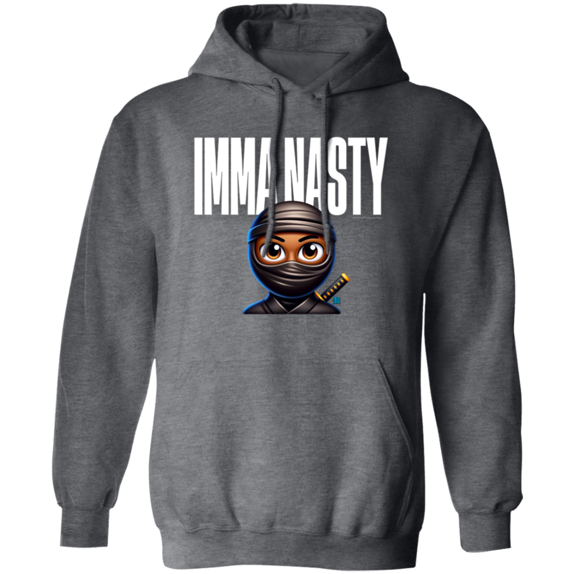 Imma Nasty Ninja (White) Hoodie