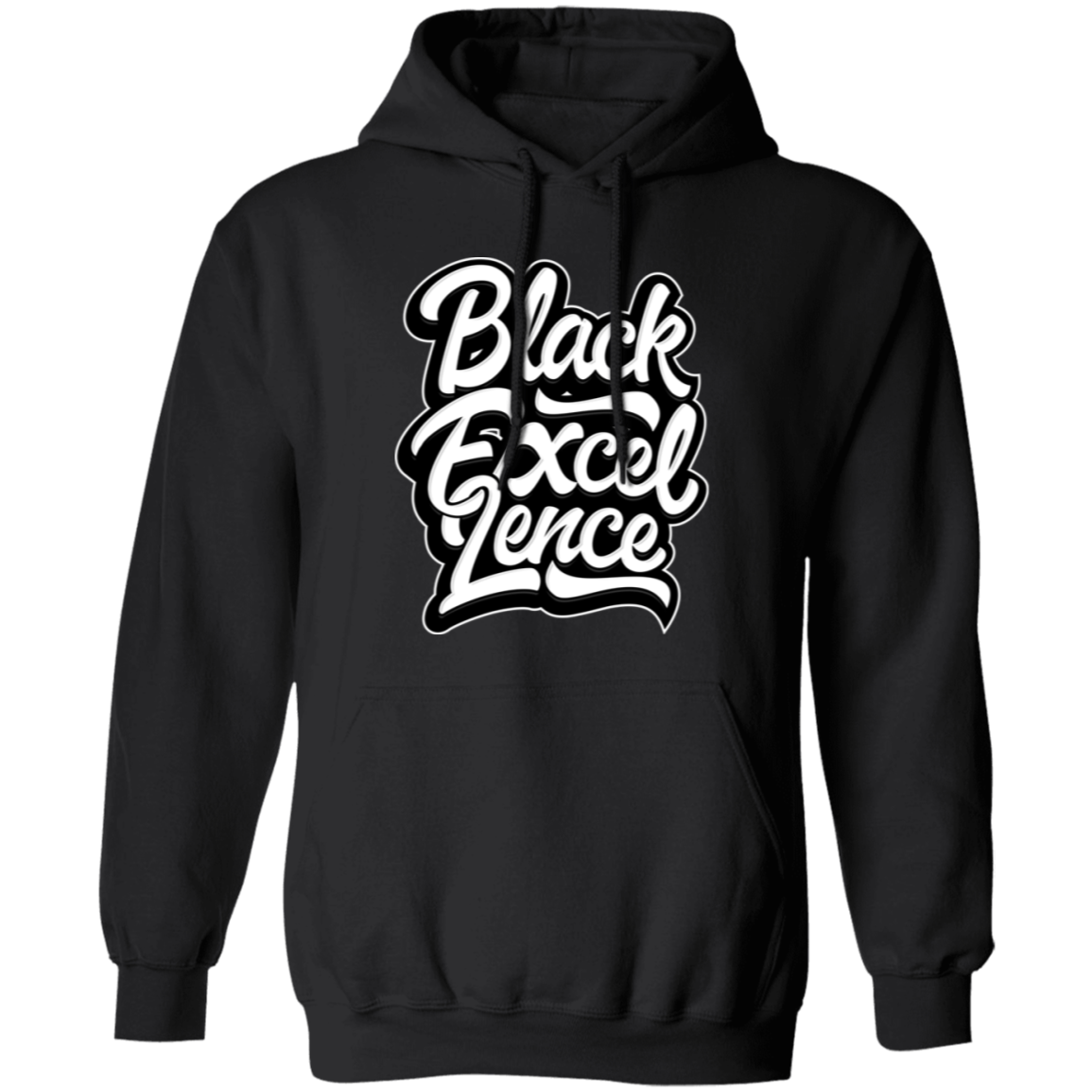 Black Excellence Pullover Hoodie