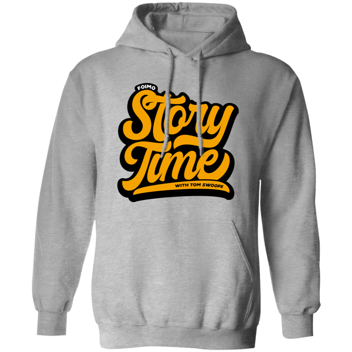 Story Time Pullover Hoodie (Orange)