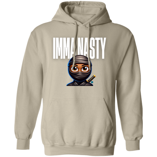 Imma Nasty Ninja (White) Hoodie