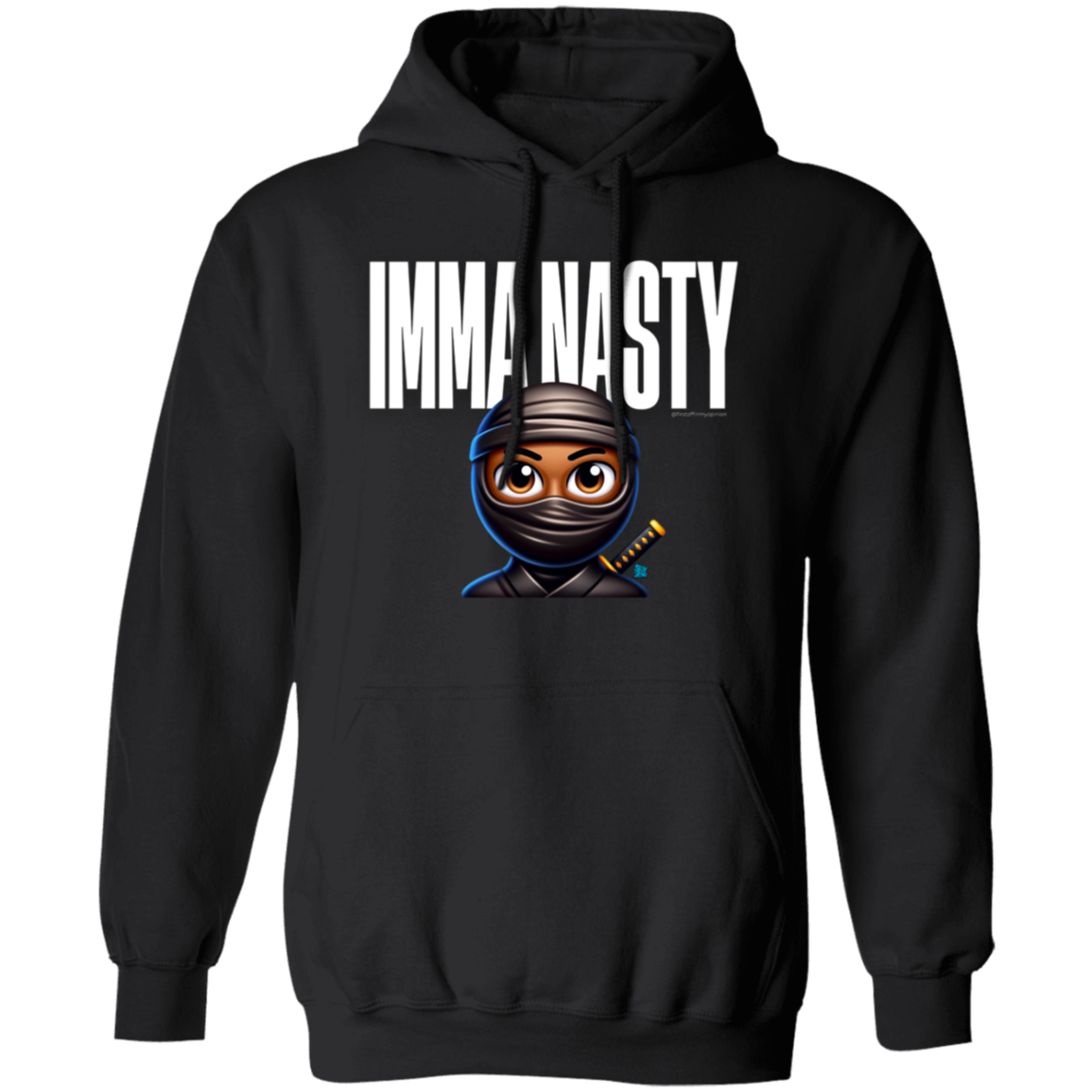 Imma Nasty Ninja (White) Hoodie