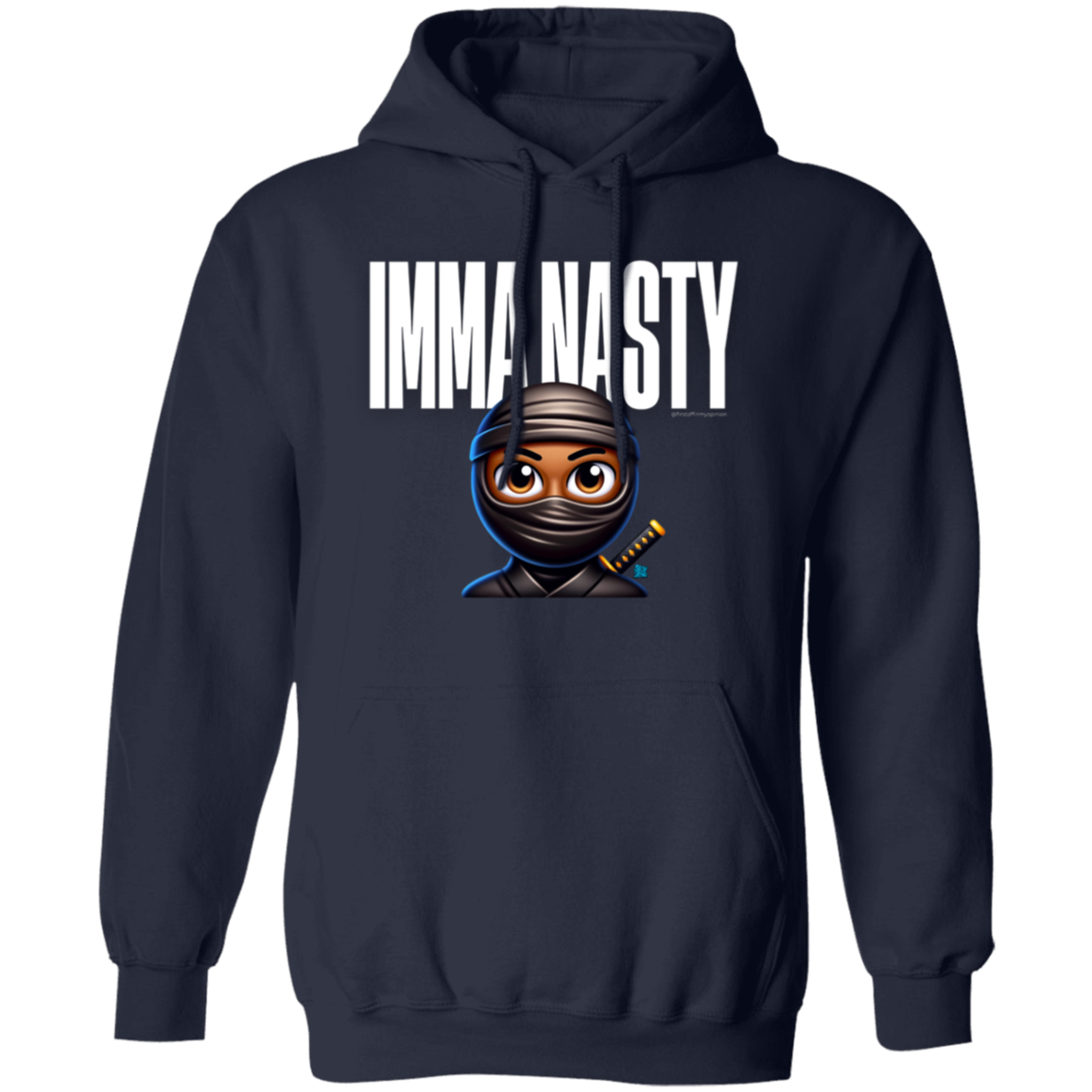 Imma Nasty Ninja (White) Hoodie