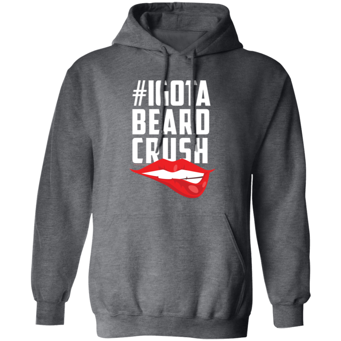 I Got A Beard Crush Pullover Hoodie (White)