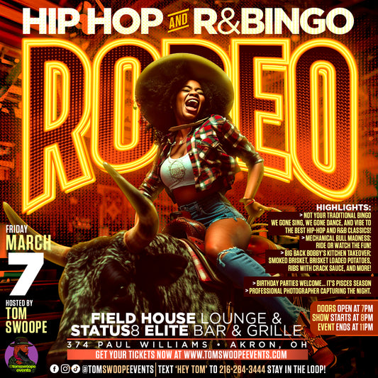 Hip Hop and R&Bingo Rodeo 3/7/25