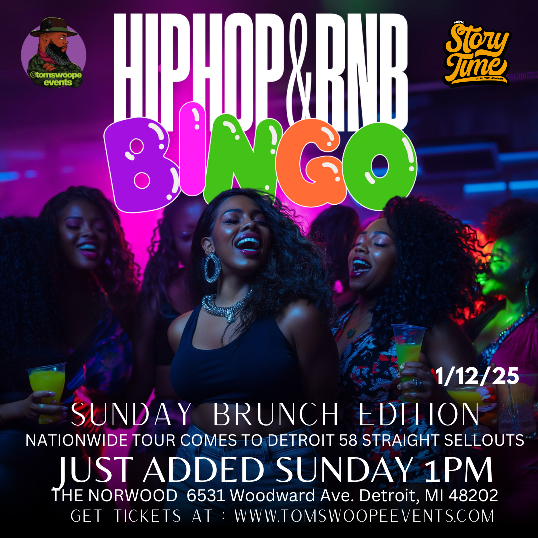 Hip Hop and R&B Bingo with Tom Swoope Detroit 1/12/25 Sunday Brunch ...