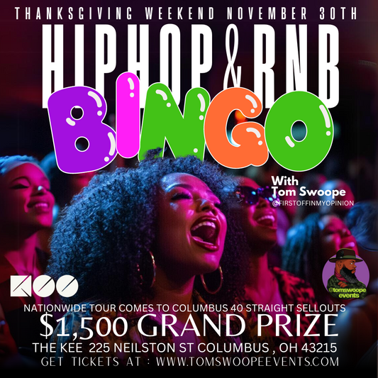 Hip Hop and R&B Bingo with Tom Swoope (Columbus 11/30)