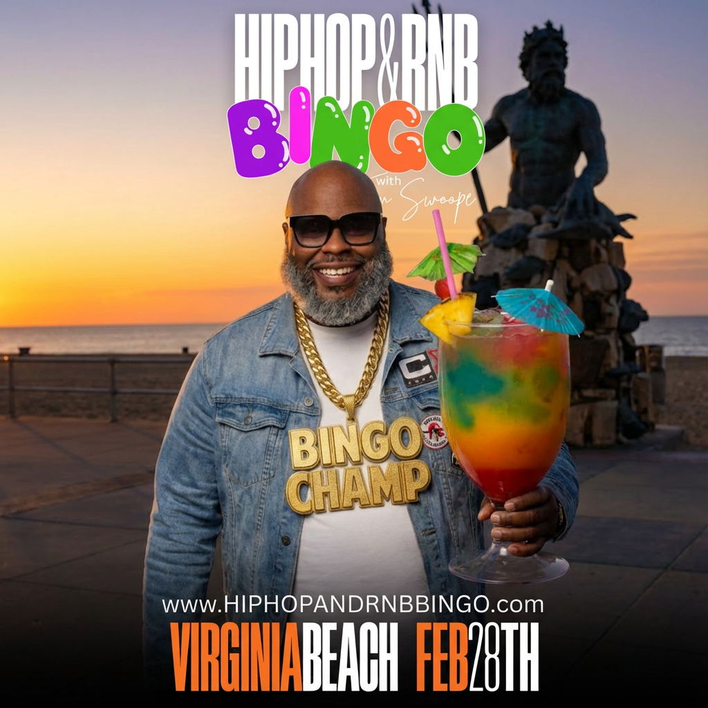 Hip Hop and RnB Bingo with Tom Swoope (Kascades 2/28 Virginia Beach)